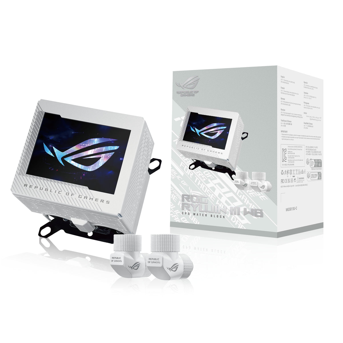ASUS ROG RYUJIN III WB White Edition Bloque de agua (8)