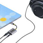 StarTech.com USBC-AUDIO-SPLITTER divisor de audio Gris