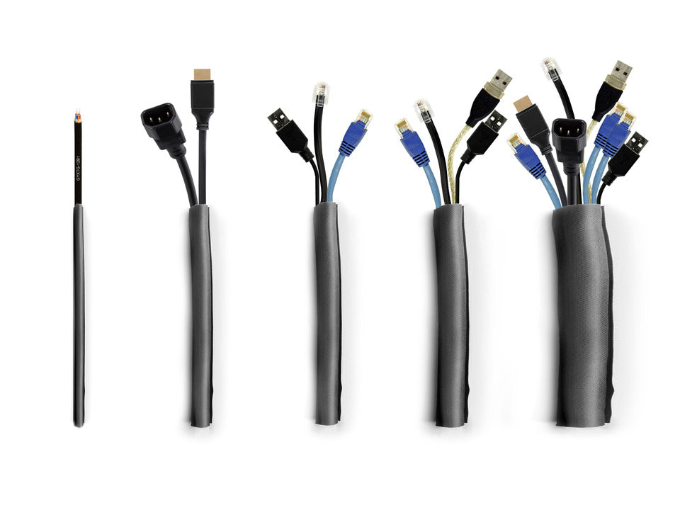 Multibrackets 2791 organizador de cables Malla trenzada expandible para cables Negro 1 pieza(s) (6)