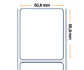 Zebra Labels, Others, Papel Normal, Z-Perform 1000T, An: 50.8 mm, Al: 50.8 mm, Fo: 127 mm, Ce: 25.4 mm 3007394-1T