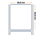 Zebra Labels, Others, Papel Normal, Z-Perform 1000T, An: 50.8 mm, Al: 50.8 mm, Fo: 127 mm, Ce: 25.4 mm 3007394-1T