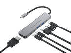 Conceptronic DONN33G base para portátil y replicador de puertos Alámbrico USB 3.2 Gen 1 (3.1 Gen 1) Type-C Plata (5)