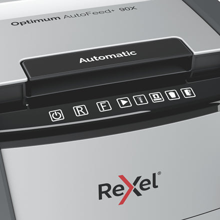 Rexel AutoFeed+ 90X triturador de papel Corte cruzado 55 dB Negro, Gris (4)