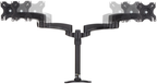 Startech ARMDUAL - Soporte con Mástil Ajustable de Fijación en Mesa para 2 (2)
