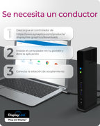 ICY BOX IB-DK2251AC Alámbrico USB 3.2 Gen 2 (3.1 Gen 2) Type-A Negro (2)