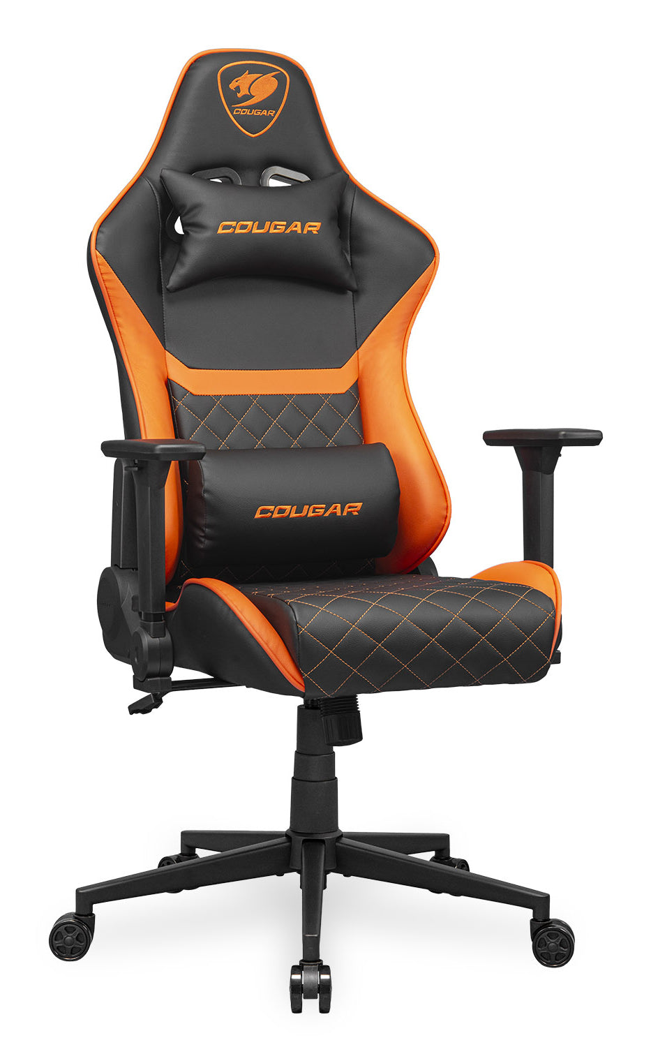 COUGAR CGR-AO2 Asiento acolchado tapizado Negro, Naranja (2)