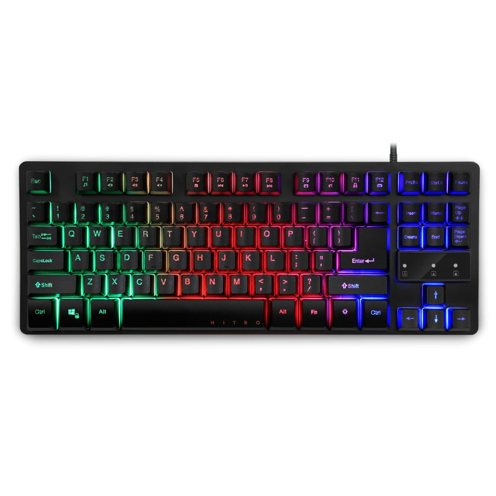 Acer Nitro GP.KBD11.01Z teclado Juego USB QWERTY Inglés del Reino Unido Negro
