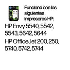 HP 62 2-Pack Tri-color/Black Original Ink Cartridge Combo cartucho de tinta 2 pieza(s) Rendimiento estándar Negro, Cian, Magenta, Amarillo (3)