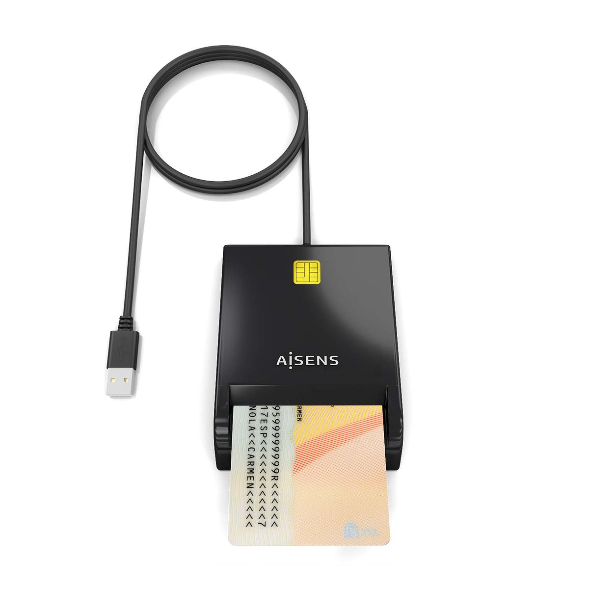 AISENS ASCR-SN06-BK lector de tarjeta inteligente Interior USB USB 2.0 (4)