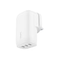 Belkin WCC002MYWH mobile device charger Universal White AC Fast charging Indoor (3-PORT USB-C WALL CHARGER W PPS 67W)