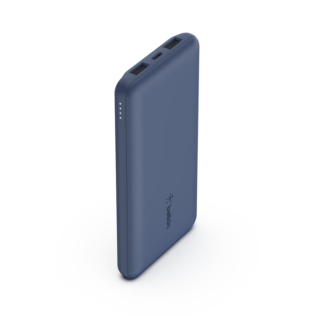 Cargador portátil - 10000 mAh - 18 vatios - 3 conectores de salida (USB-C, 2 x USB) - azul