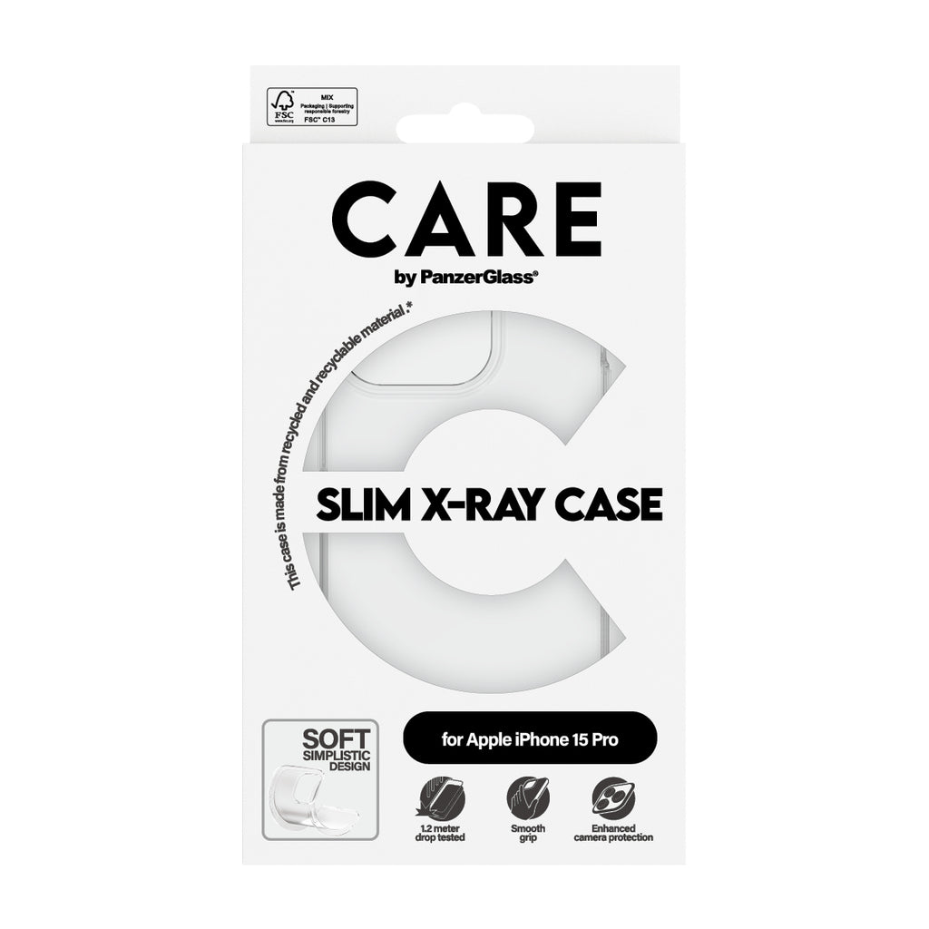PanzerGlass CARE™ by ® X-Ray Case iPhone 15 Pro funda para teléfono móvil Transparente (3)