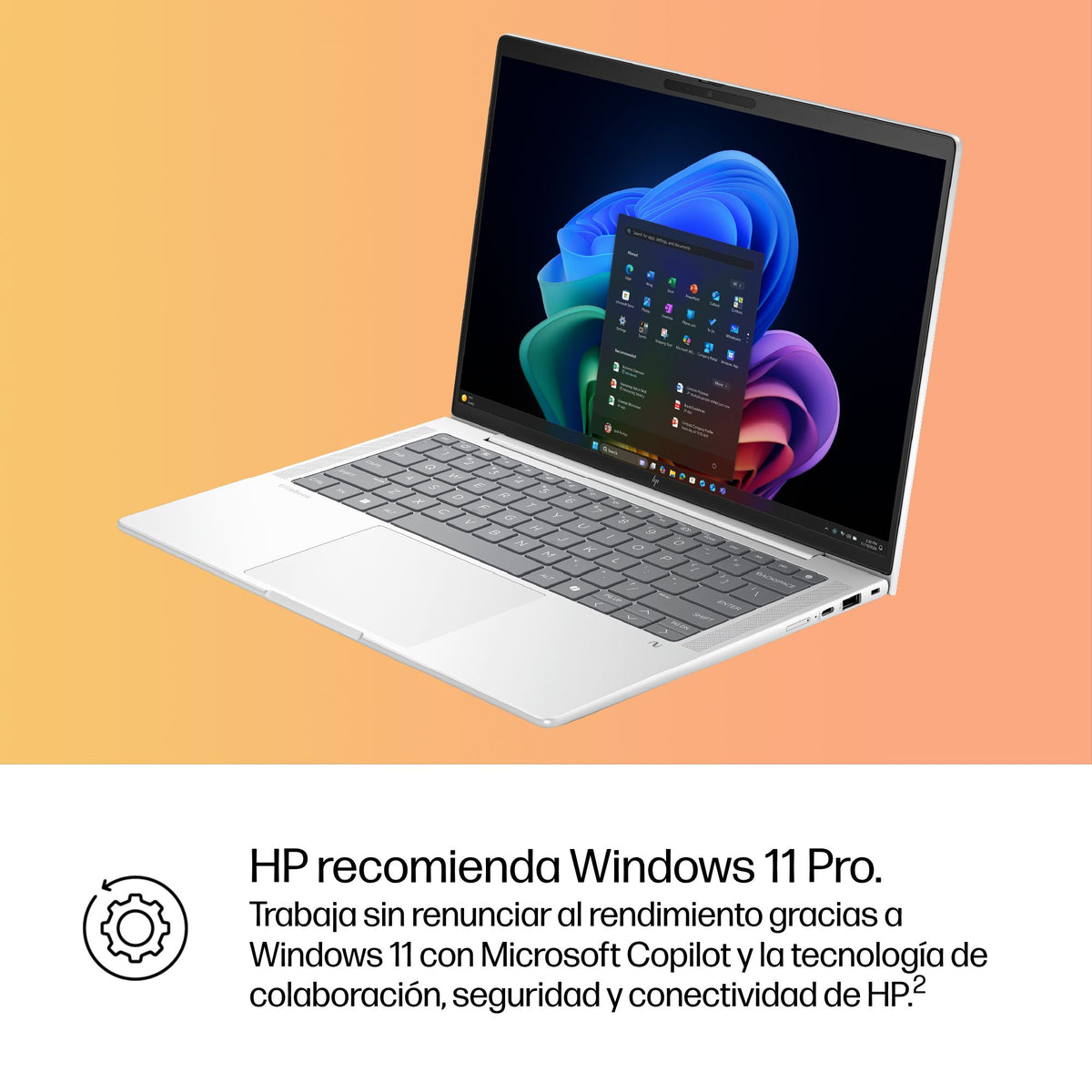HP EliteBook X G1i Next Gen AI PC Wolf Pro Security Edition Copilot+ PC Intel Core Ultra 5 226V Portátil 35,6 cm (14") WUXGA 16 GB LPDDR5x-SDRAM 512 GB SSD Wi-Fi 7 (802.11be) Windows 11 Pro Plata (9)