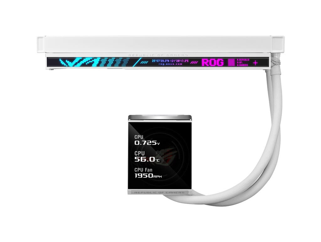 ASUS ROG Strix LC IV 360 ARGB LCD White Edition Procesador Kit de refrigeración líquida 12 cm Blanco (7)