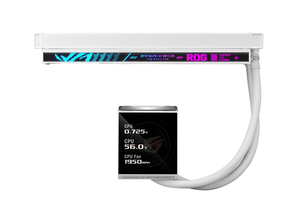ASUS ROG Strix LC IV 360 ARGB LCD White Edition Procesador Kit de refrigeración líquida 12 cm Blanco (7)