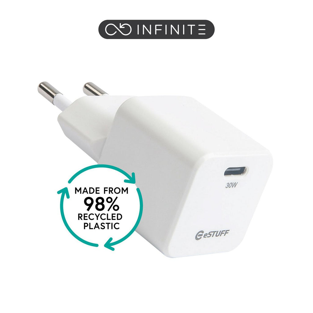eSTUFF ES637027-BULK cargador de dispositivo móvil Smartphone Blanco Corriente alterna Carga rápida Interior (2)