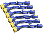 Kit cables al. C19 a C20 recto 0,6m neg.