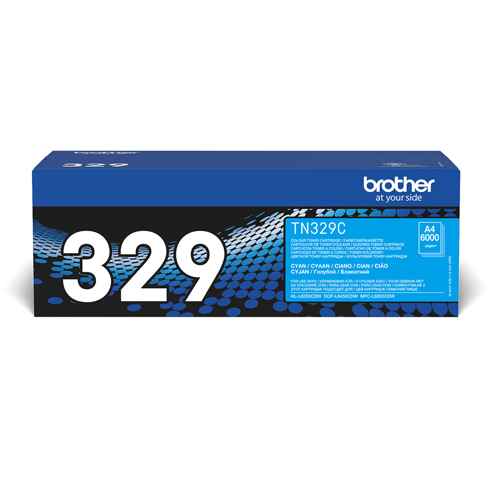 Brother TN-329C cartucho de tóner 1 pieza(s) Original Cian (2)