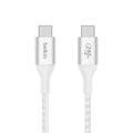 Cable USB - USB-C (M) a USB-C (M) - USB 2.0 - 1 m - compatible con hasta 240 W de potencia - blanco