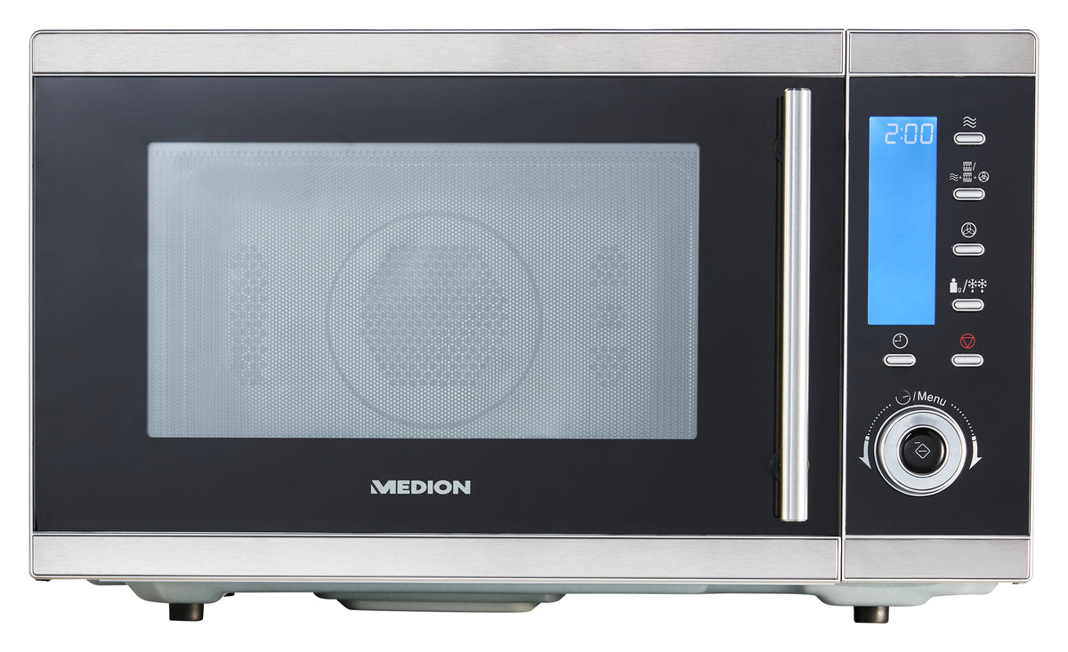 MEDION MD 15501 Negro, Acero inoxidable Microondas combinado Encimera 25 L 900 W