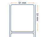 Labels, Zebra, Sintético, Z-Ultimate 3000T Blanco, An: 50.8 mm, Al: 50.8 mm, L: 200 mm, C: 76 mm 3013252-T