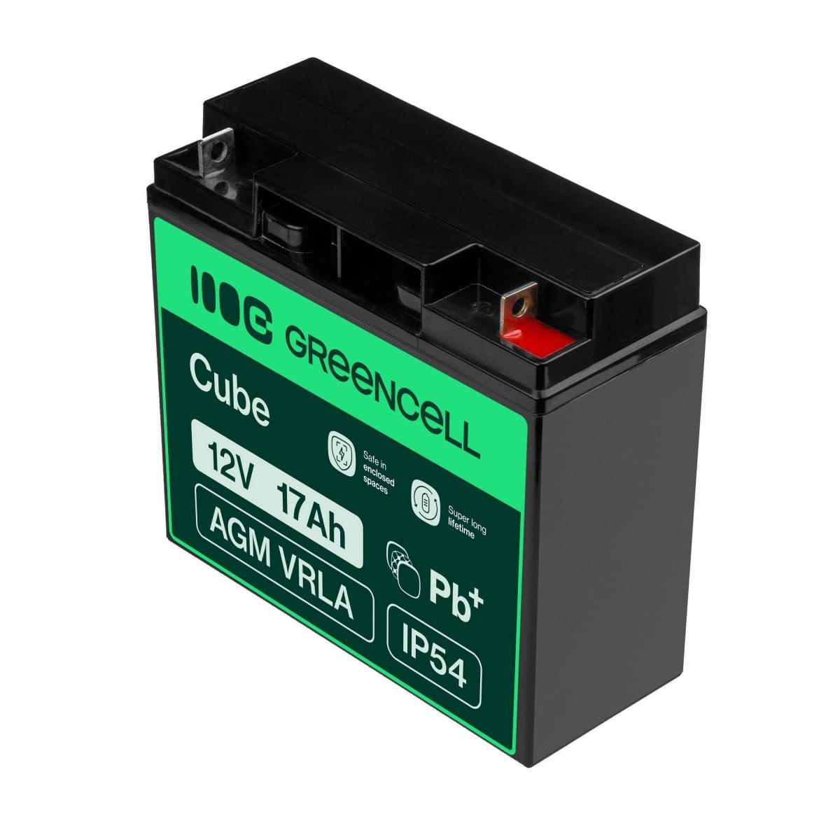 Green Cell AGM Battery Lead Acid VRLA 12V 17Ah for motor boats and electric - Battery - 17.000 mAh (4)