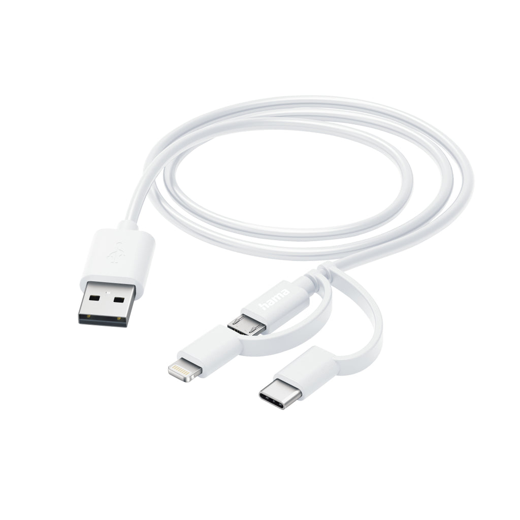Hama 00201535 cable USB USB 2.0 1 m USB A Micro-USB B 0,48 Gbit/s Blanco (2)