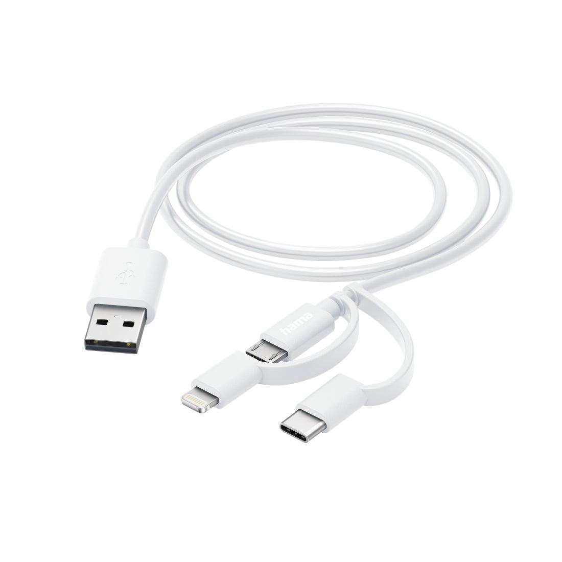 Hama 00201535 cable USB USB 2.0 1 m USB A Micro-USB B 0,48 Gbit/s Blanco (2)