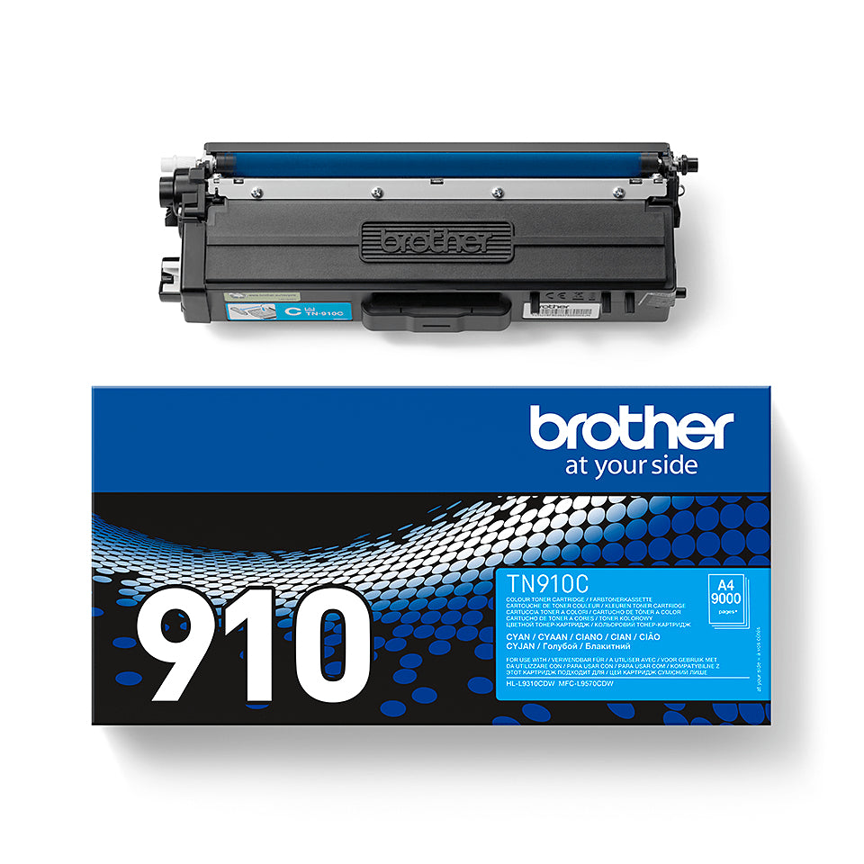 Brother TN-910C cartucho de tóner 1 pieza(s) Original Cian (4)