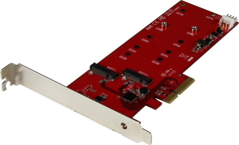 Startech PEX2M2 - Adaptador para Tarjeta NGFF, Controlador de almacenamiento