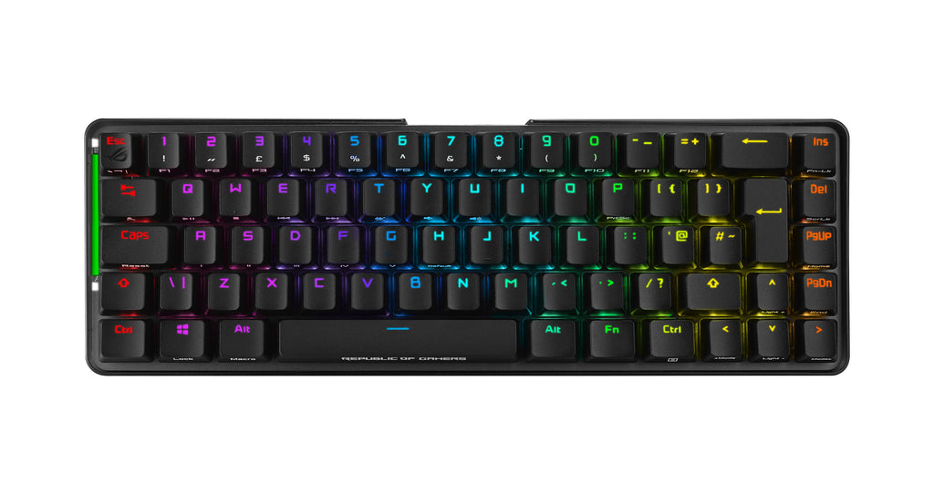 ASUS ROG Falchion teclado Juego RF inalámbrica + USB AZERTY Francés Negro (9)