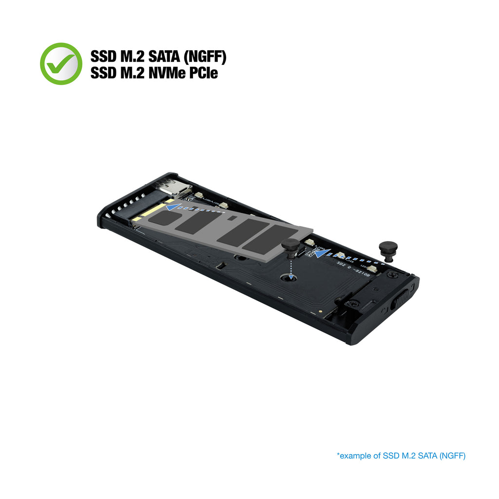 TooQ Shinobi Caja externa para unidad de estado sólido (SSD) Negro M.2 (6)