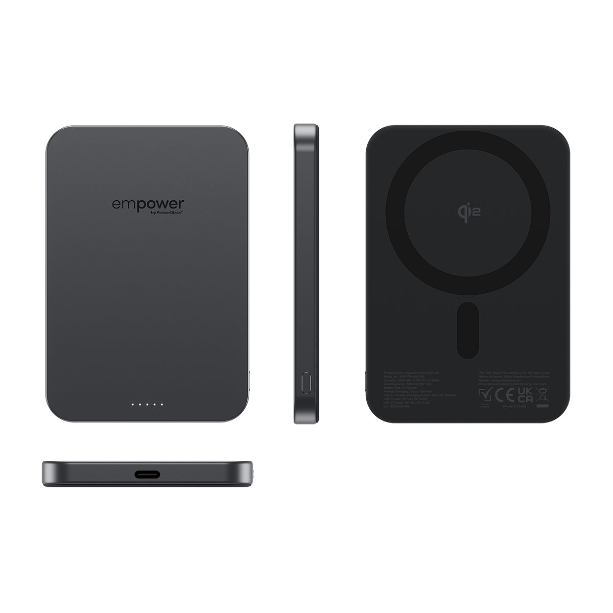 PanzerGlass empower™ by ® empower™ Bank | 5000mAh | Space Black Negro (5)