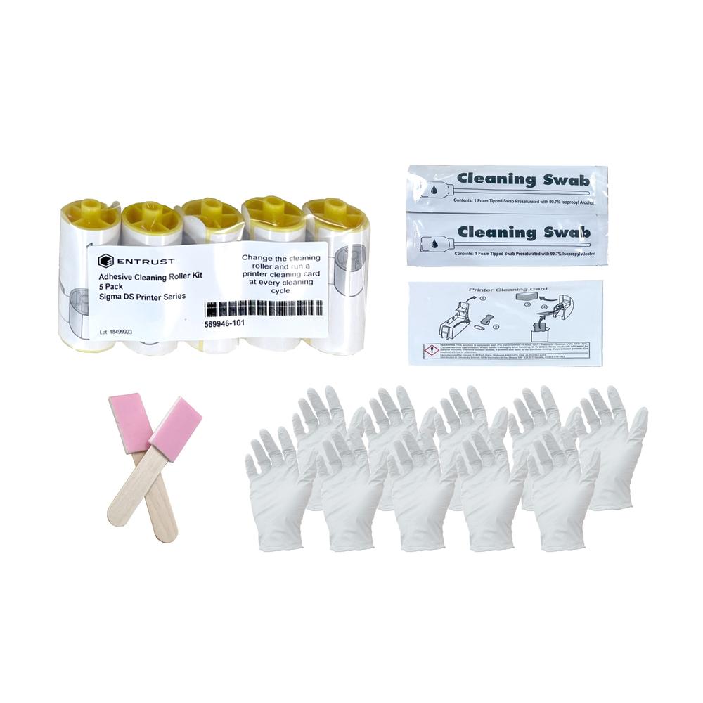 Kit de limpieza Entrust Sigma 531624-001 con rodillos y tarjetas