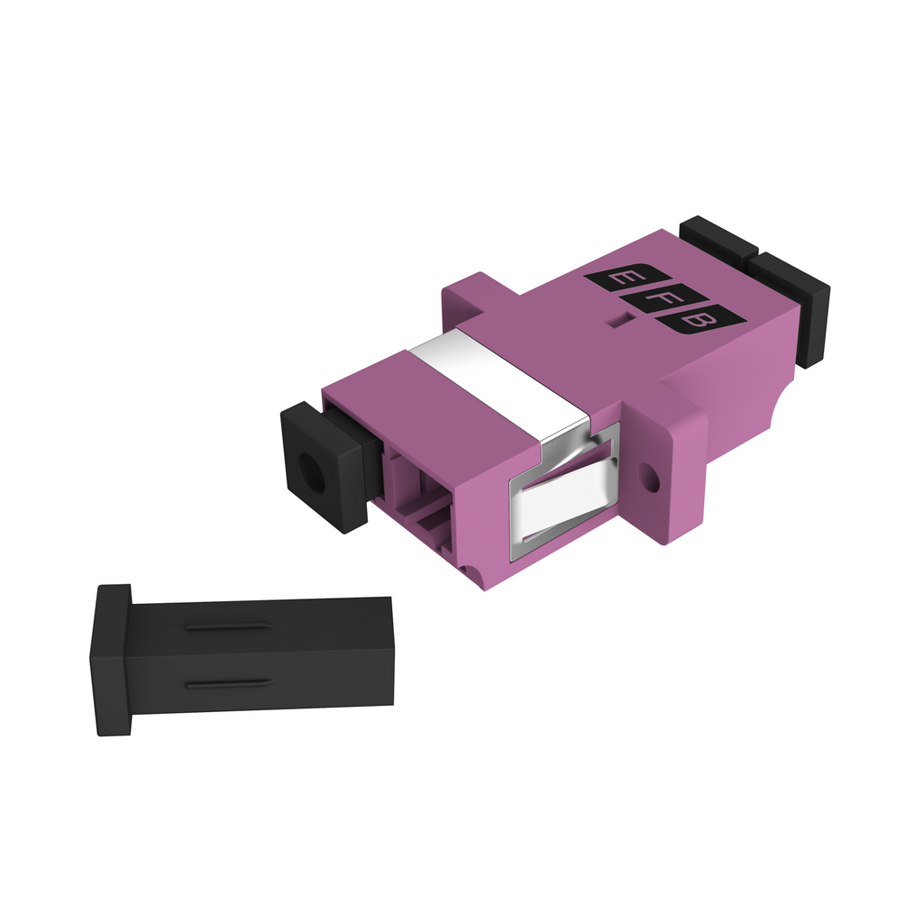 EFB Elektronik LFA095 adaptador de fibra óptica LC/LC Rosa, Blanco