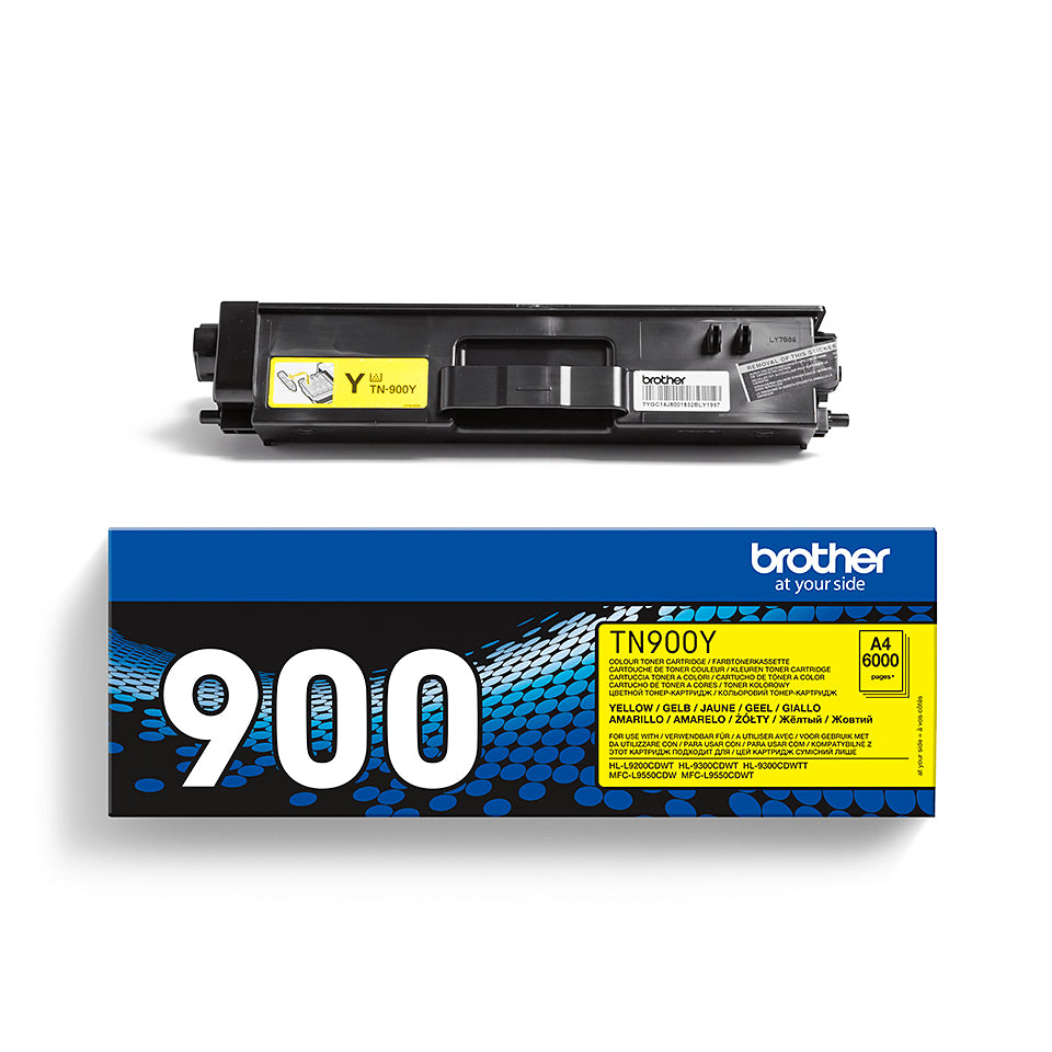 Brother TN-900Y cartucho de tóner 1 pieza(s) Original Amarillo (5)