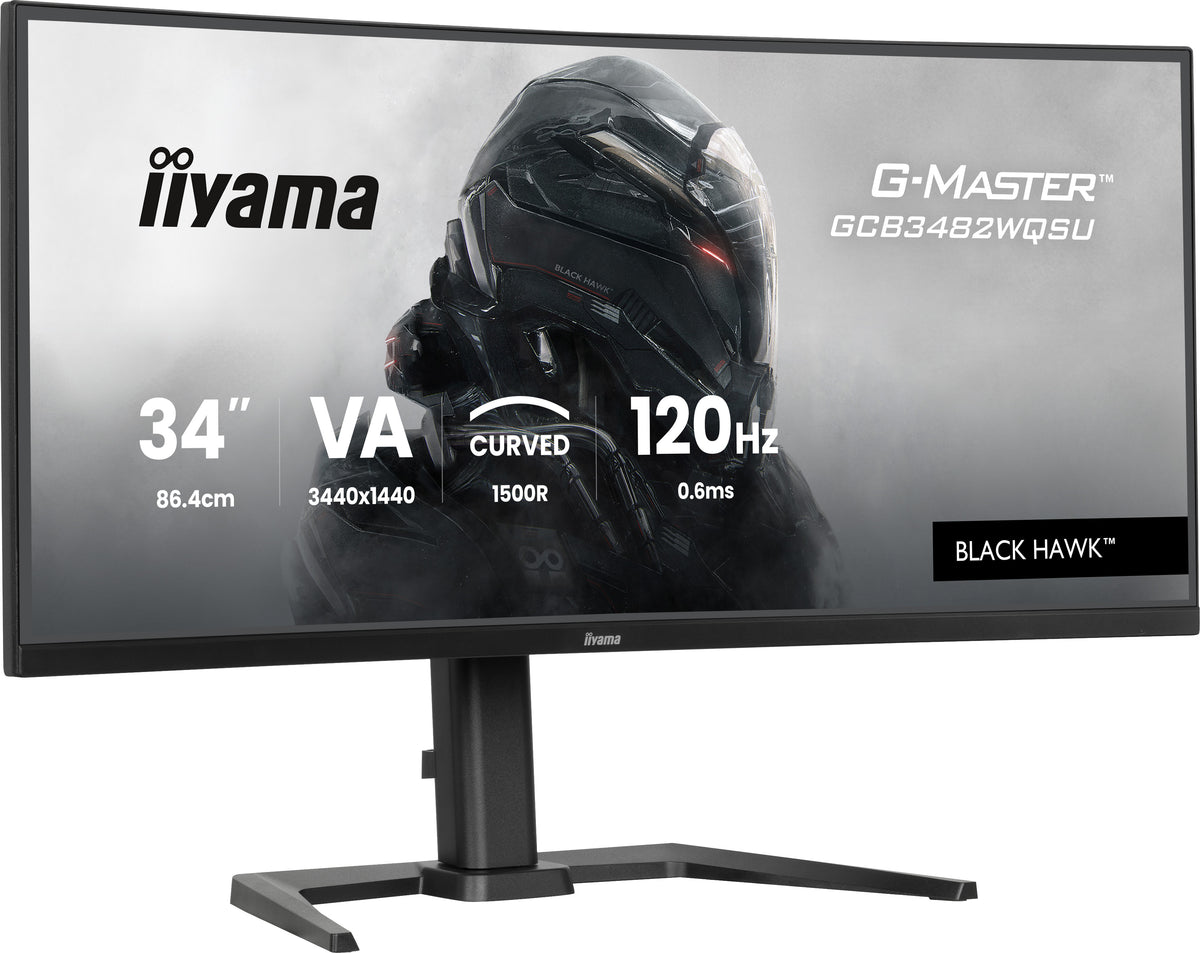 iiyama GCB3482WQSU-B1 pantalla para PC 86,4 cm (34") 3440 x 1440 Pixeles UltraWide Quad HD LED Negro