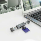 AISENS ASCR-2AC08-GR lector de tarjeta USB 3.2 Gen 1 (3.1 Gen 1) Type-A/Type-C (5)