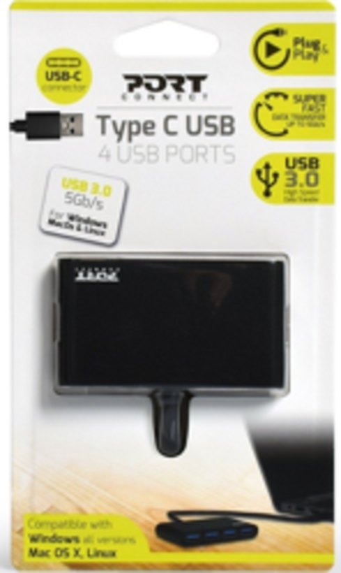 Port Designs 900121 interface hub USB 3.2 Gen 1 Type-A (4)
