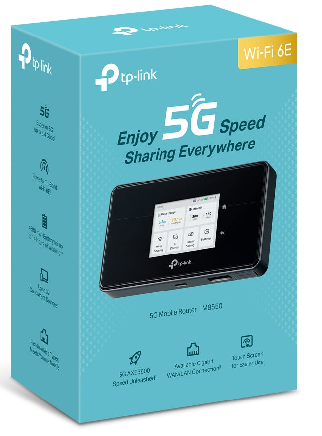 TP-Link M8550(EU) router de telefonía/puerta de enlace/módem Router de red móvil (8)