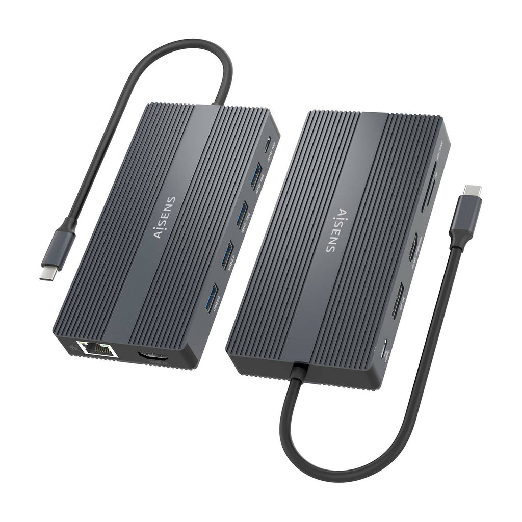 AISENS ASUC-12P017-GR base para portátil y replicador de puertos Alámbrico USB 3.2 Gen 1 (3.1 Gen 1) Type-C (4)