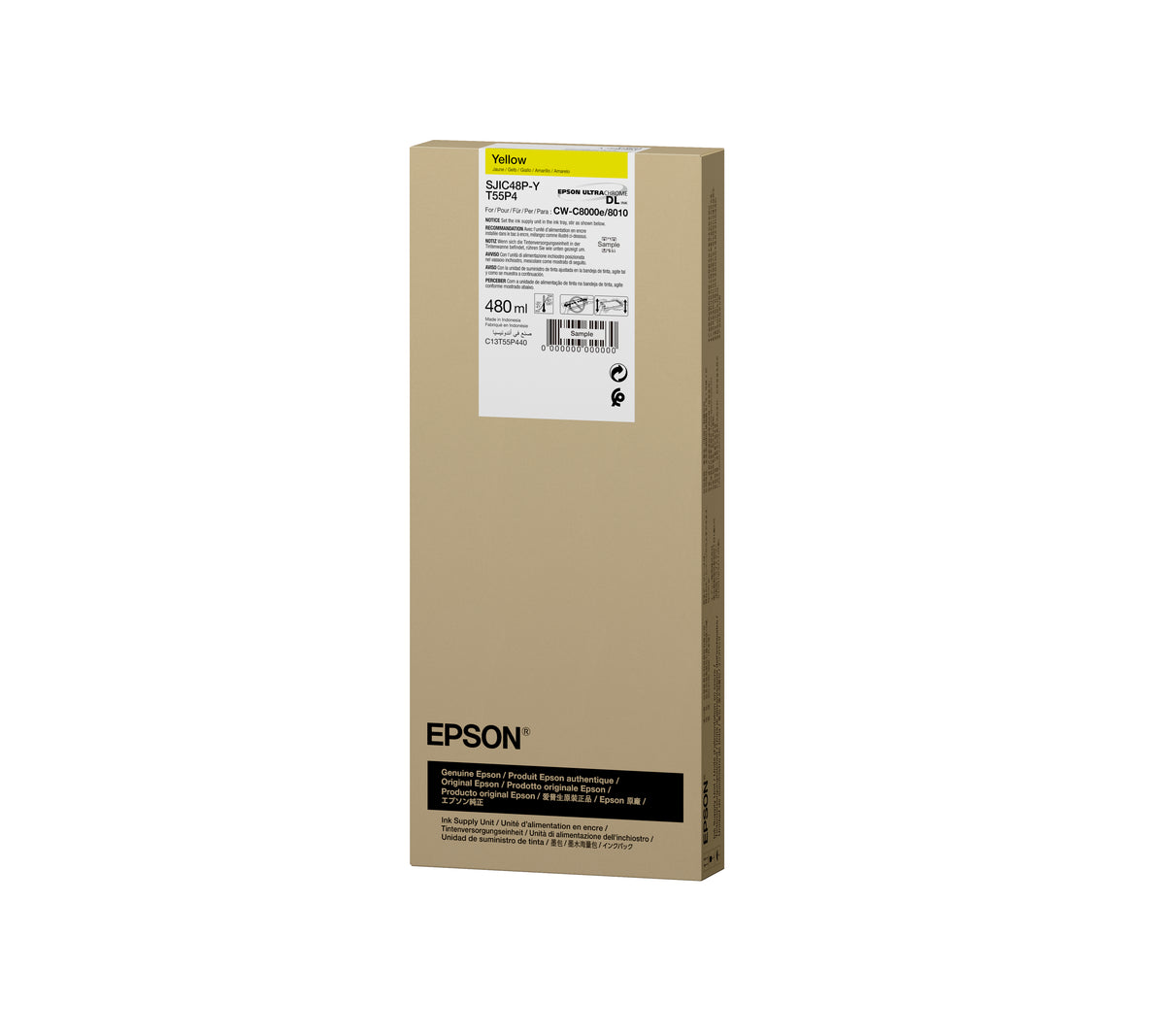 Epson SJIC48P-Y cartucho de tinta 1 pieza(s) Original Rendimiento estándar Amarillo (3)