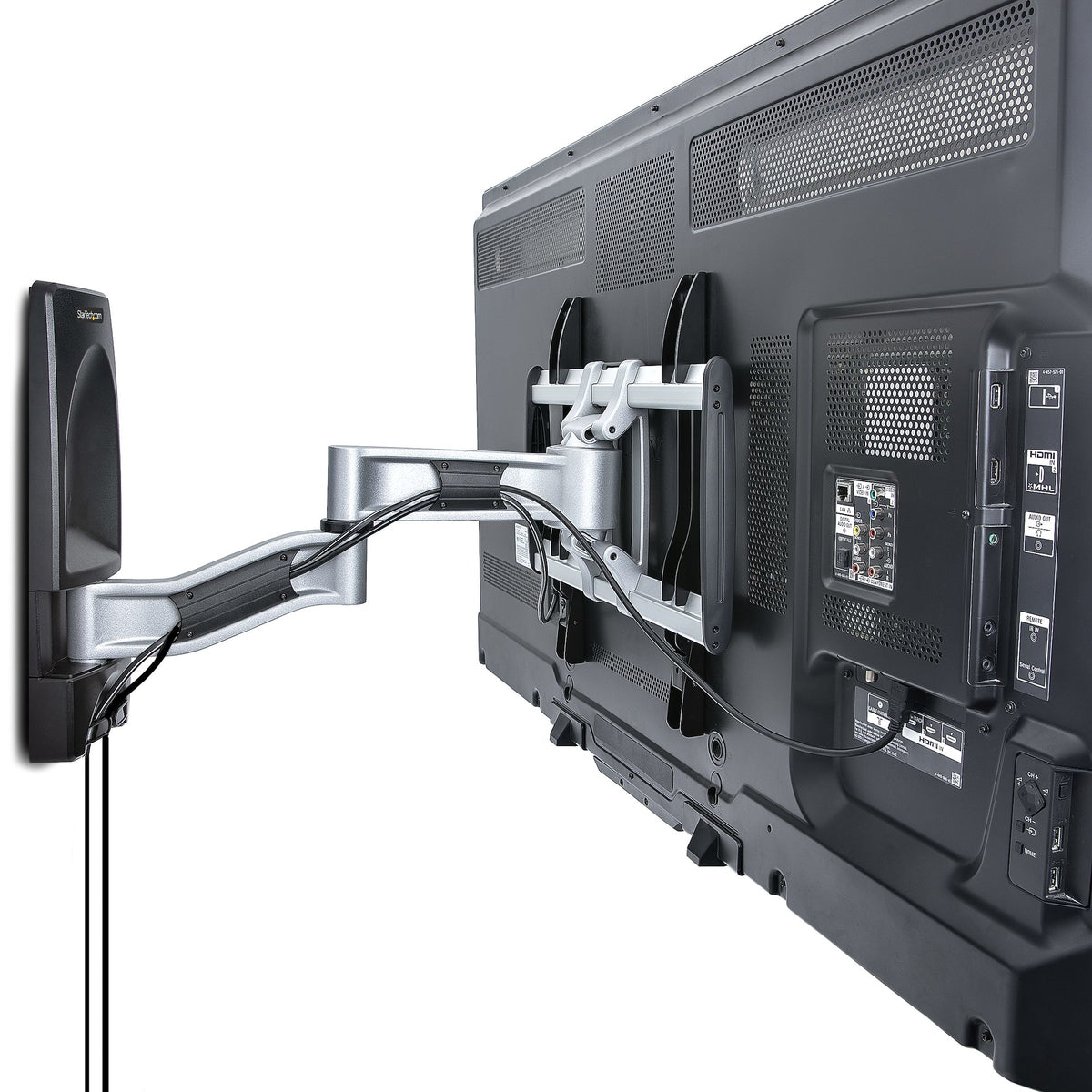 StarTech.com TV-WALL-MOUNT-65FS soporte para TV 165,1 cm (65") Negro, Plata (5)