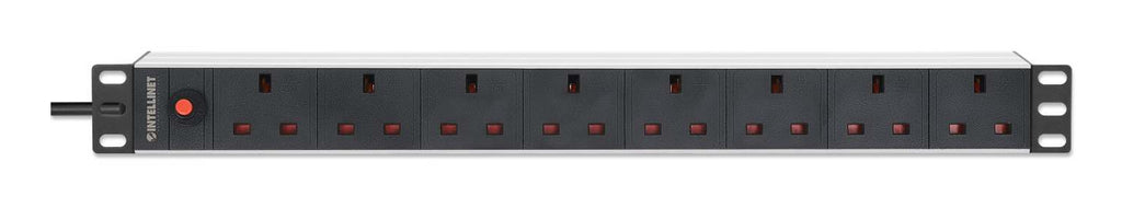 Intellinet 715324 unidad de distribución de energía (PDU) 8 salidas AC 1U Negro, Blanco (3)