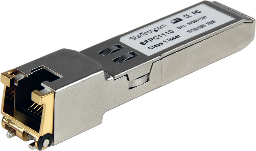 Startech - 1000BASE-T, SFP a RJ45 Cat6 / Cat5e, 10/100/1000 Mbps, RJ45, 100m