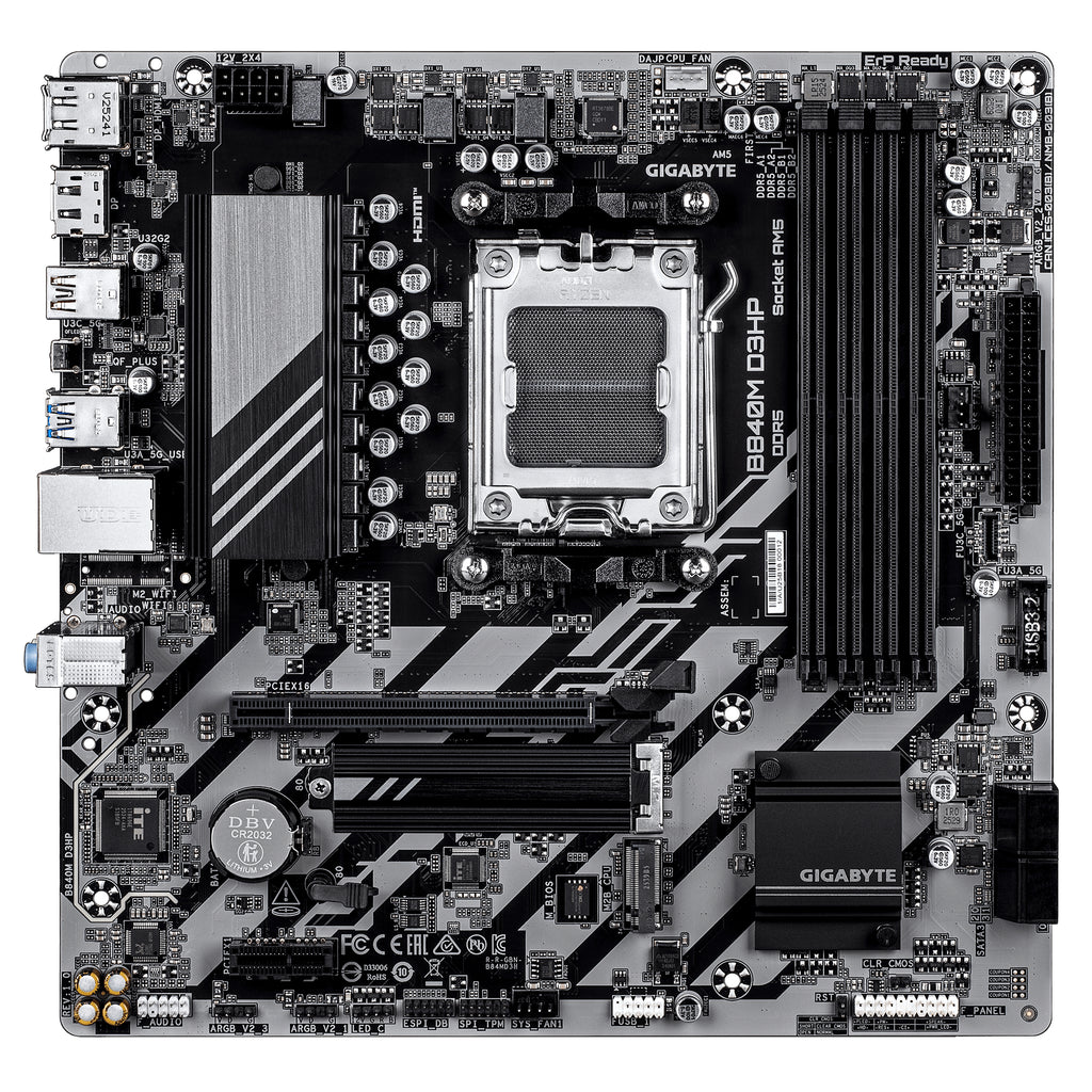 GIGABYTE B840M D3HP placa base AMD B840 Zócalo AM5 micro ATX (3)