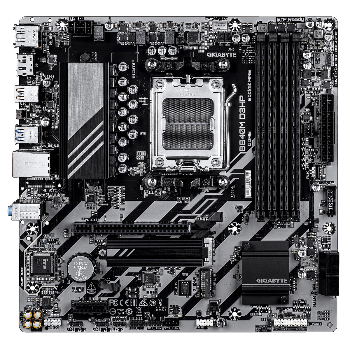 GIGABYTE B840M D3HP placa base AMD B840 Zócalo AM5 micro ATX (3)