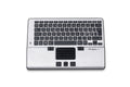 Mousetrapper Alpha - Nordic teclado Ratón incluido Oficina USB + Bluetooth QWERTY Nórdico Negro, Plata