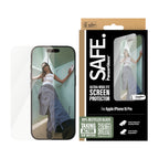 PanzerGlass SAFE. by ® Screen Protector iPhone 16 Pro, Ultra-Wide Fit Protector