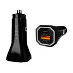 AISENS ASCH-CAR2PQC-BK cargador de dispositivo móvil Universal Encendedor de cigarrillos Carga rápida Auto (2)